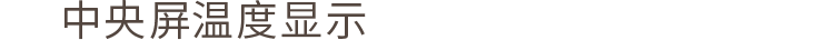 中央屏温度显示